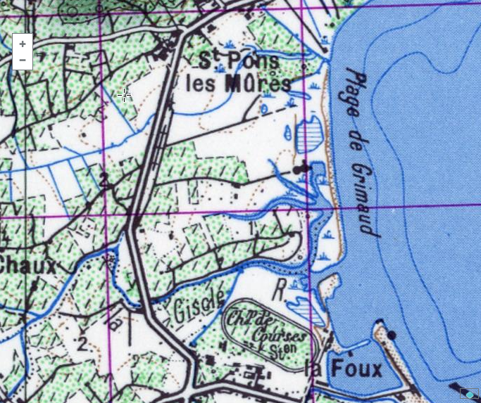 Port Grimaud, un marécage en 1950